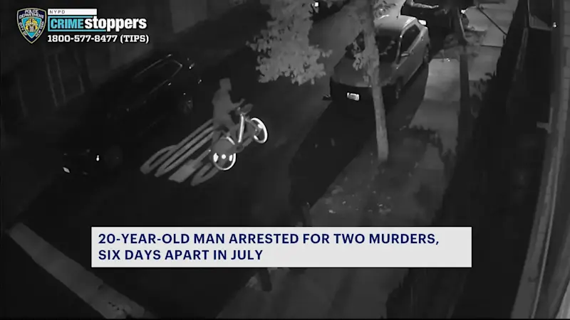 Story image: Police: 20-year-old man arrested for 2 murders, 6 days apart in July