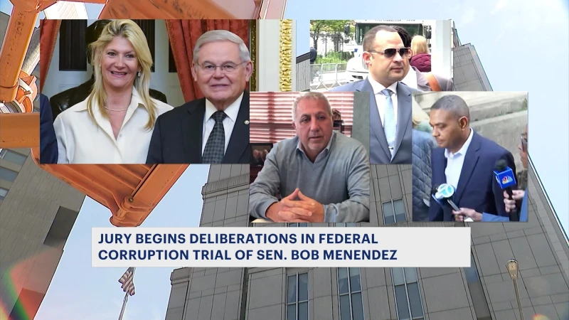 Story image: Jury ends first day of deliberations in Sen. Bob Menendez's corruption trial without a verdict