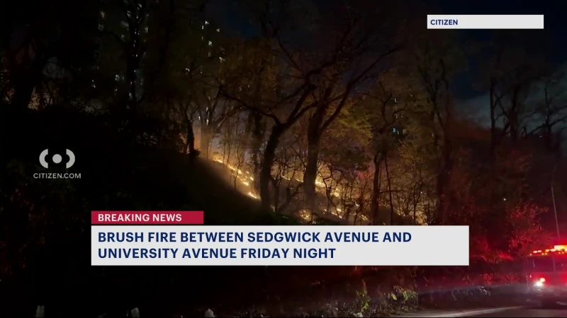 Story image: Brush fire occurs in Highbridge; multiple incidents reported this week