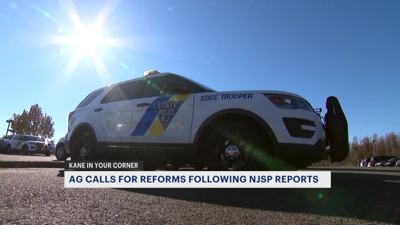 Story image: New Jersey attorney general announces new reforms for New Jersey State Police