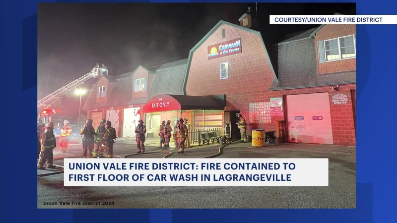 Story image: Authorities: Fire breaks out at Lagrangeville car wash
