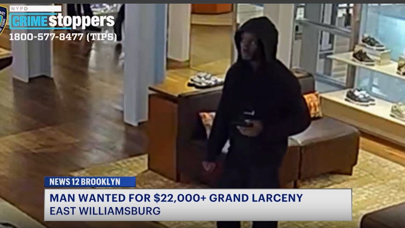 Story image: Man wanted for stealing phone, using credit card for shopping spree