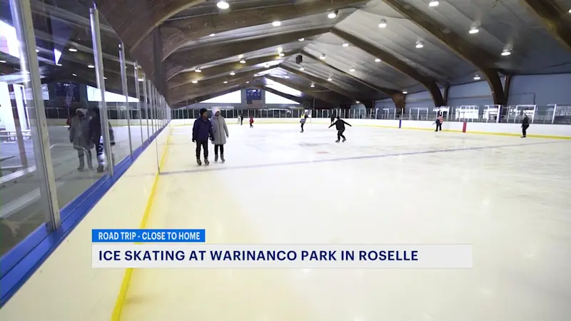 Story image: Ice skating at Roselle's Warinanco Park