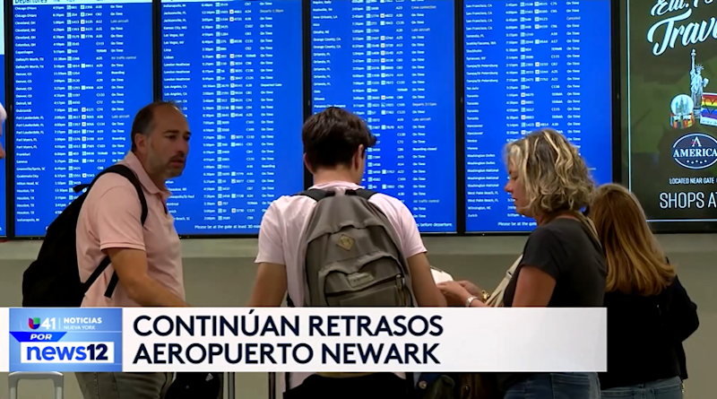 Story image: Univision 41 News Brief: Continúan retrasos Aeropuerto Newark