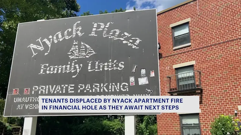 Story image: Fire-displaced tenants in Nyack seek financial help, as community relief fund runs out
