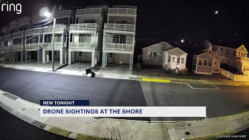 Story image: Officials: More drones spotted across New Jersey, this time at the Jersey Shore