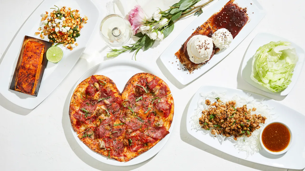 heart shaped pizza