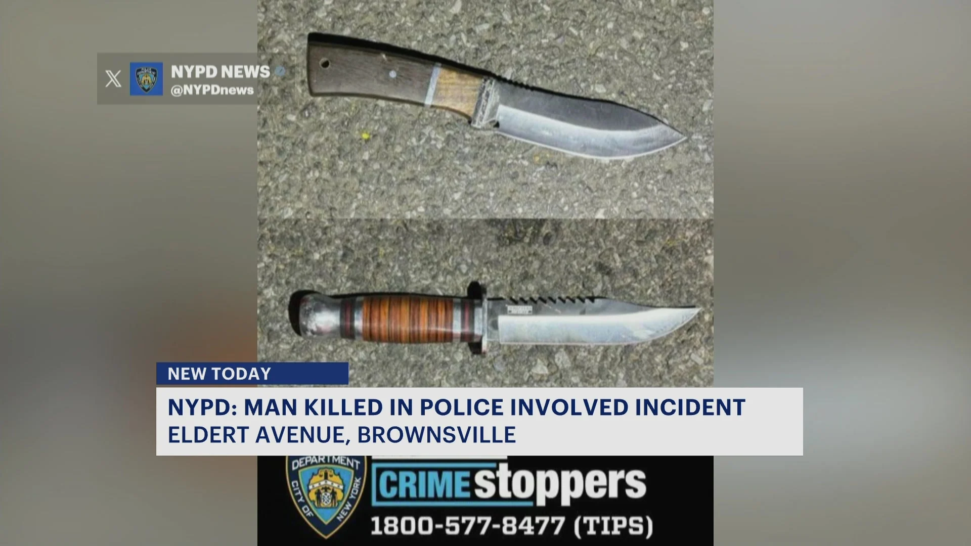 NYPD: Knife-wielding man who charged at officers fatally shot in Brownsville