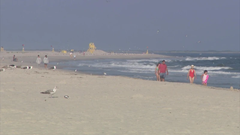 Story image: Officials: Shark spotted at Lido Beach and Jones Beach