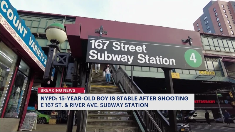 Story image: NYPD: 15-year-old boy shot on Concourse subway platform; man charged