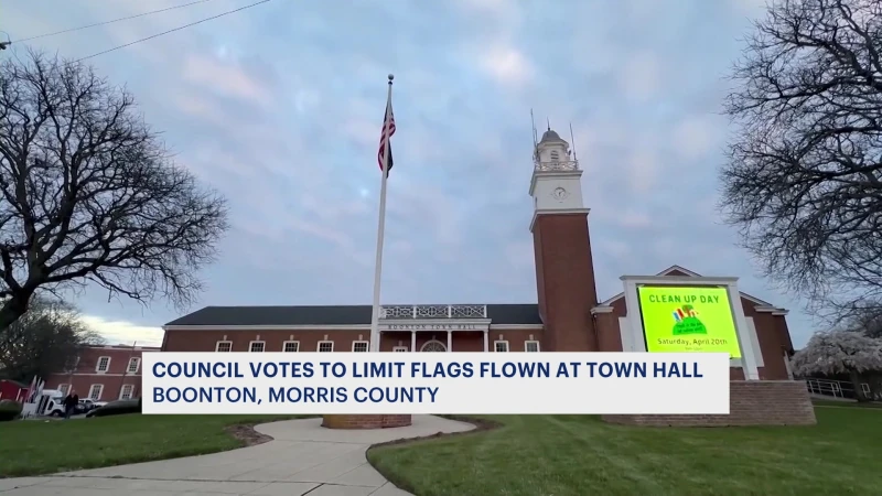 Story image: Boonton passes ordinance on what flags are allowed to be flown outside Town Hall