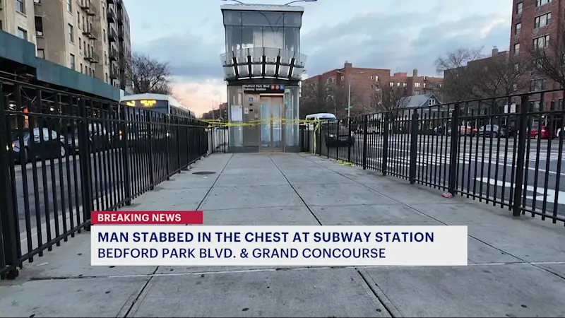 Story image: Man stabbed in the chest at Bedford Park Boulevard subway station 