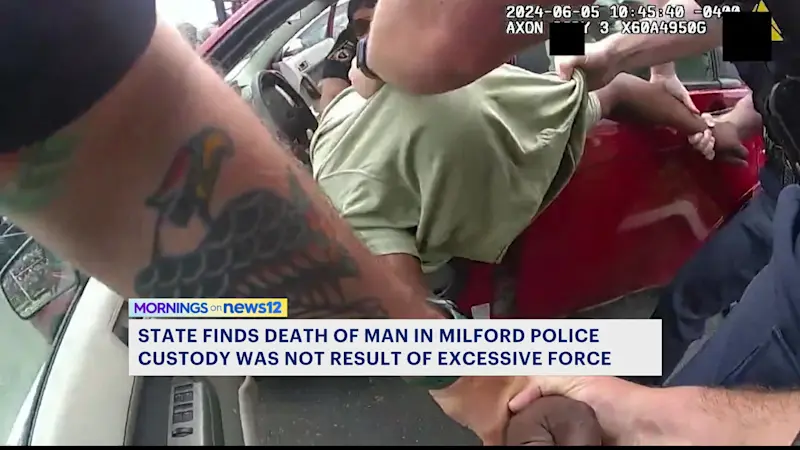 Story image: State: Milford man's death in custody not due to excessive force