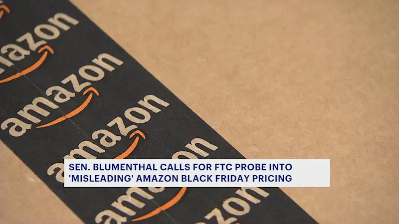 Story image: Blumenthal accuses Amazon of creating ‘misleading’ Black Friday discounts