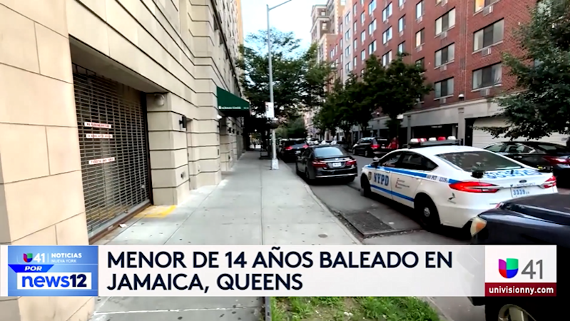 Story image: Univision 41 News Brief: Menor de 14 años baleado en Jamaica, Queens