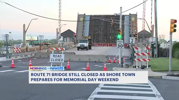 Route 71 bridge in Monmouth County remains closed as Memorial Day weekend approaches