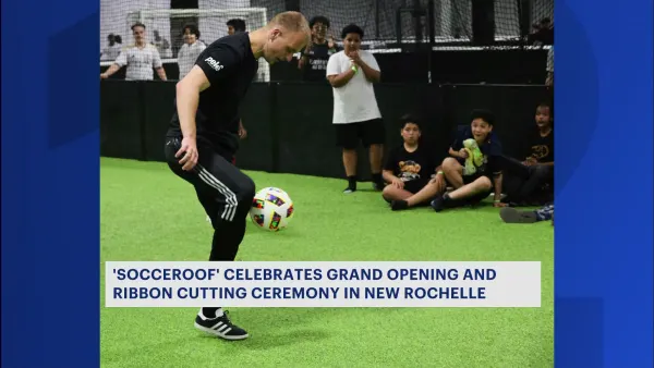 New Rochelle celebrates opening of 'Socceroof' sports facility