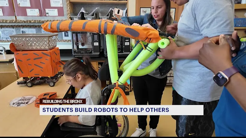 Story image: District 11 students build robots to help their communities