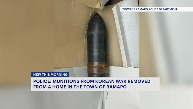 Story image: Bomb unit called after Korean War-era device discovered in Ramapo