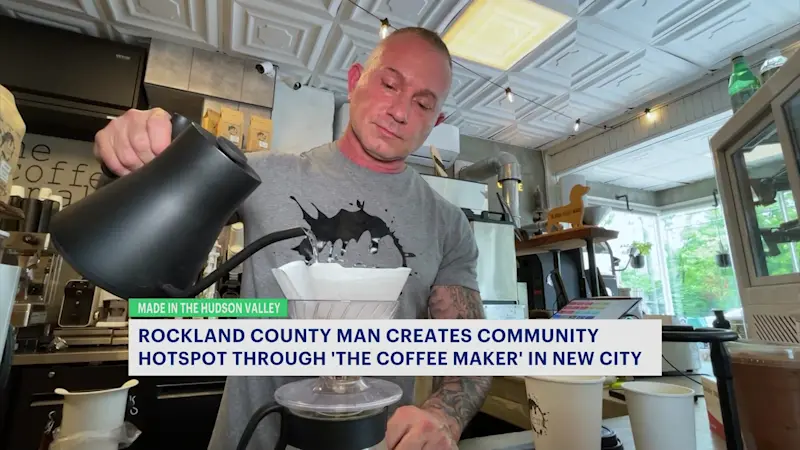 Story image: Rockland County man creates community hotspot through The Coffee Maker in New City
