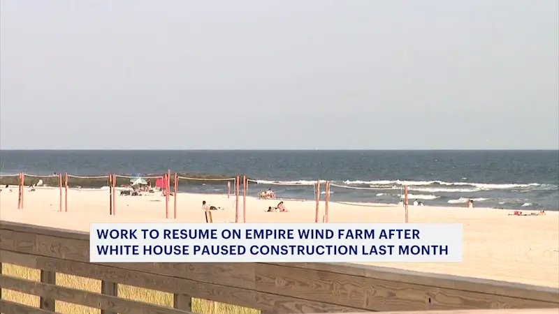Story image: Trump administration lifts stop-work order on Empire Wind 1 off coast of Long Beach