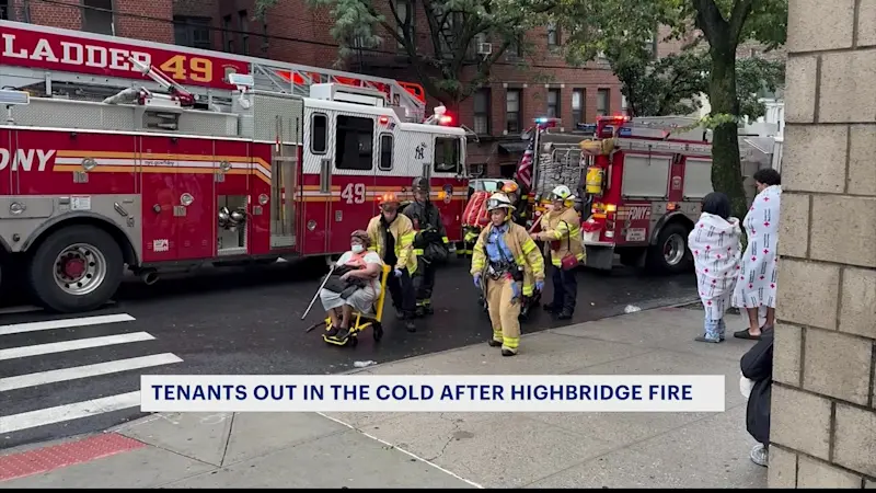 Story image: 8 households displaced after fire in Highbridge building 