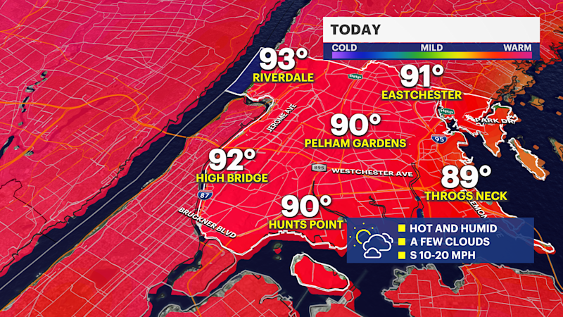 Story image: Potential for heavy rain this week in The Bronx