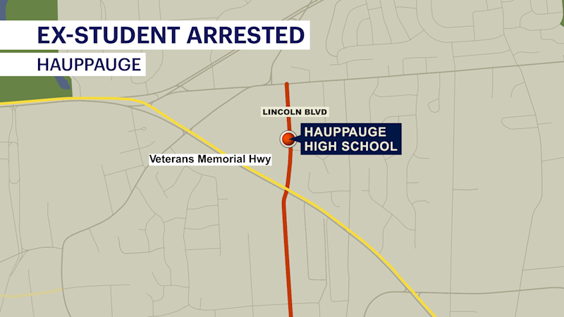 Story image: Police: 18-year-old woman accused of posing with fake rifle outside Hauppauge HS