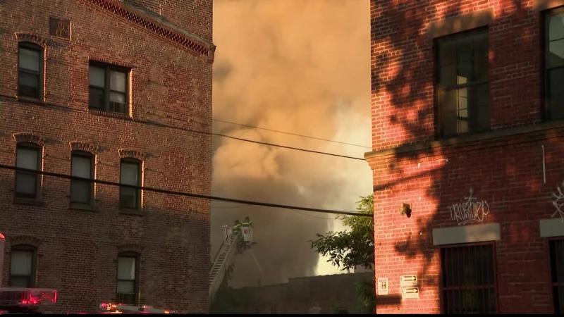 Story image: FDNY: At least 3 firefighters hospitalized after massive fire in Port Morris