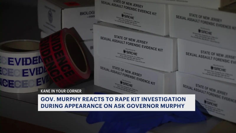 Story image: Gov. Murphy says he’s open to legislation to require all rape kits to be tested