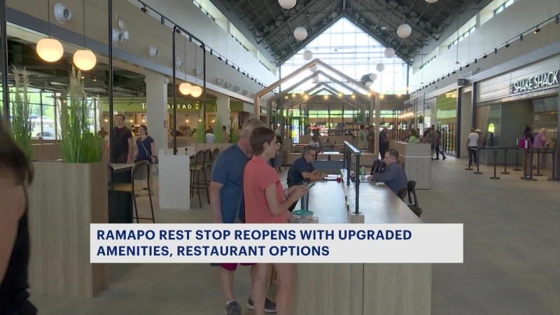 Story image: Renovated Thruway rest stop in Rockland reopens ahead of July 4 holiday travel