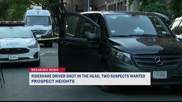 NYPD: Ride-share driver shot in the head in Prospect Heights; 2 suspects at large