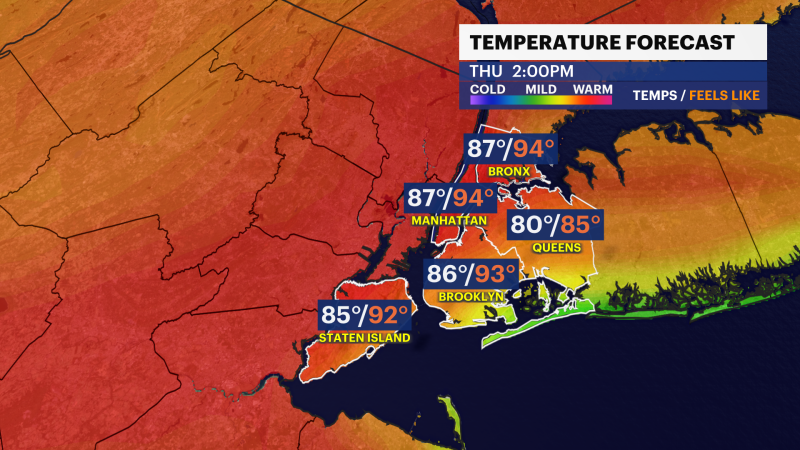 Story image: Warmer Tuesday in New York City; high temperatures could reach 81