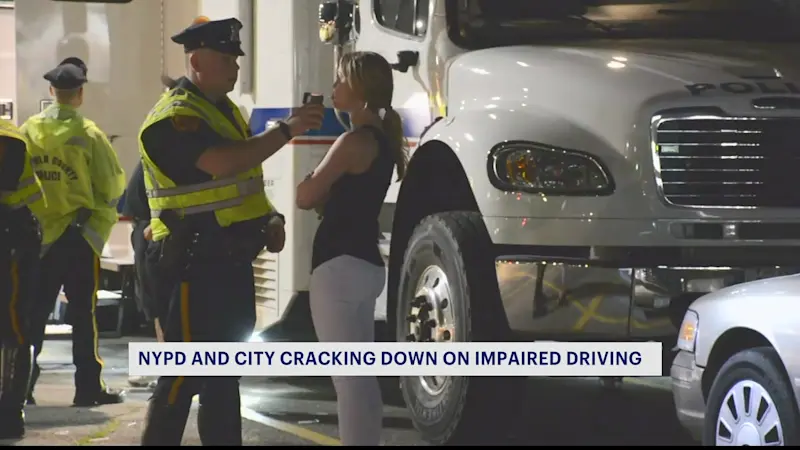 Story image: NYPD, city crack down on impaired driving, speeding ahead of New Year's