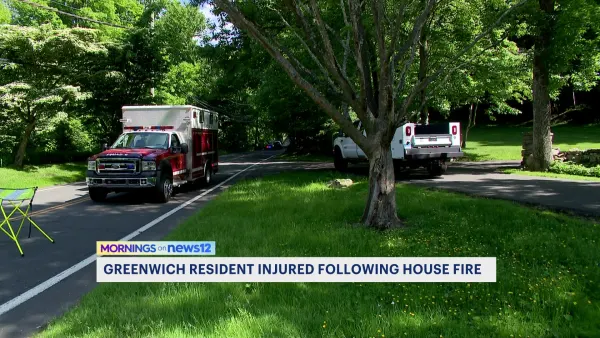 1 injured in Greenwich house fire