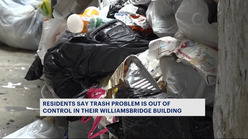 Story image: Williamsbridge residents calling for help with piles of trash in their neighborhood