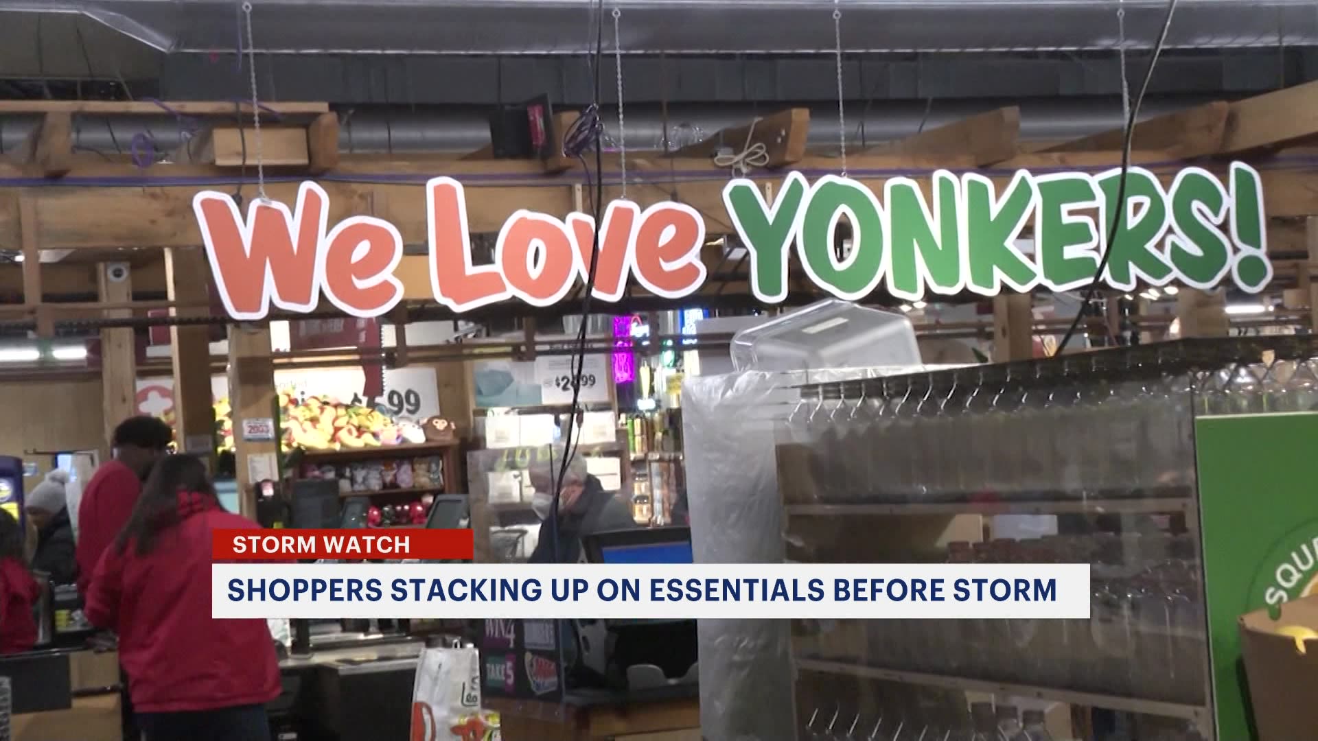 Yonkers residents stock up on essentials at Stew Leonard’s before storm