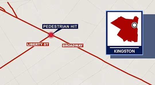 Kingston Hit and Run Map