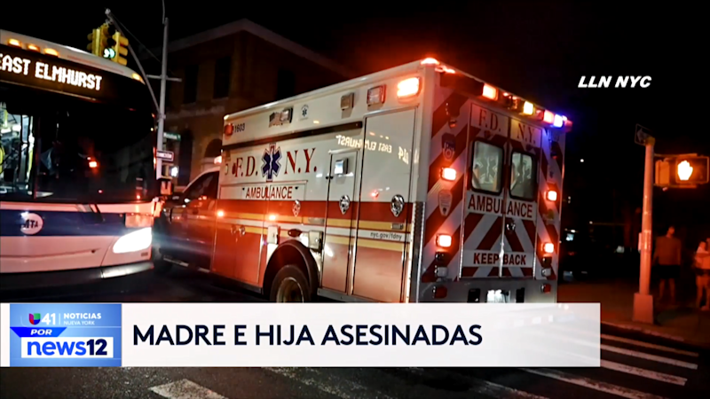 Story image: Univision 41 News Brief: La policia investiga el caso de un hombre en conexión al asesinato de su esposa, y su hijita, en una vivienda de Queens