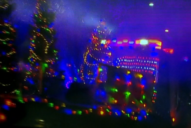 First responders illuminate the night with holiday lights at Maria