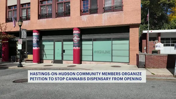 Parents protest Main Street cannabis shop in Hastings