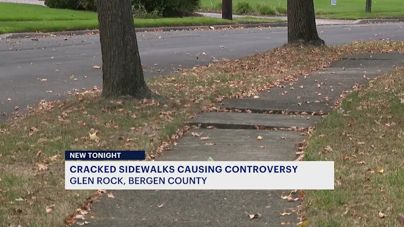 Story image: Hundreds of Glen Rock residents issued notices about uneven sidewalks