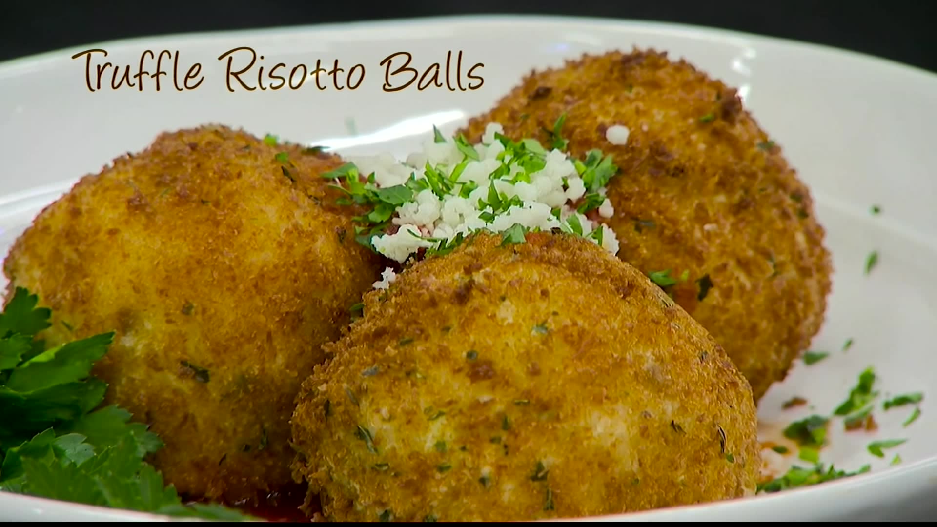 What's Cooking Uncle Giuseppe's Marketplace's truffle risotto balls