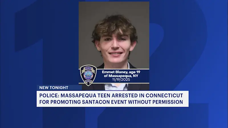 Story image: LI teen arrested for fake SantaCon event promotion