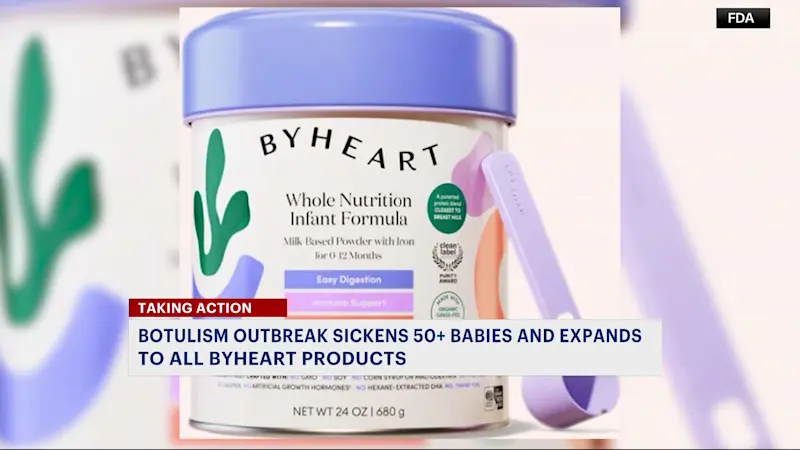 Story image: Botulism outbreak sickens more than 50 babies and expands to all ByHeart products