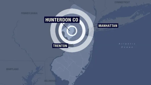 USGS confirms 4.0 magnitude aftershock hours after 4.8 earthquake strikes Hunterdon County