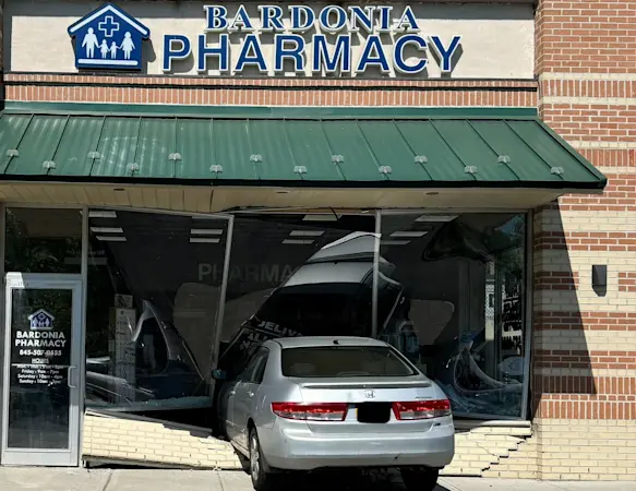 Story image: Unlicensed driver crashes into pharmacy while trying to park in Clarkstown