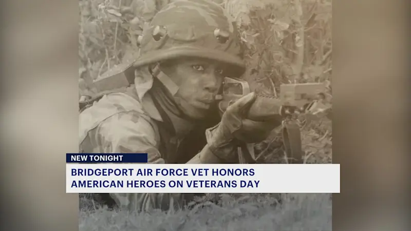 Story image: Bridgeport Air Force veteran pays 'solemn tribute' to American heroes on Veterans Day