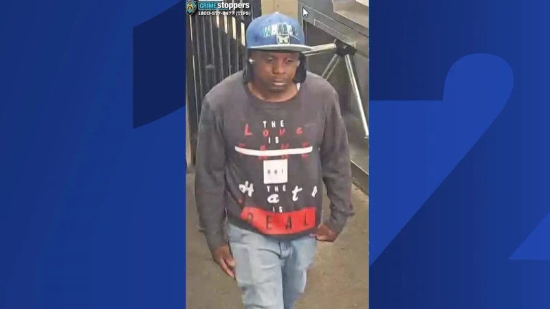 Story image: Police seek man they say took knife from crime scene at  Brownsville subway station