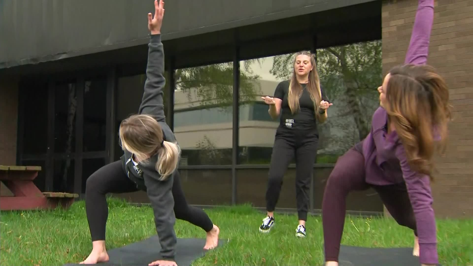 Rebel Yoga helps News 12 celebrate National Exercise Day